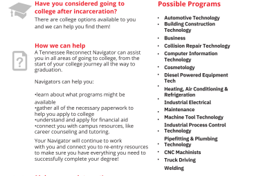 Flyer with information in the article